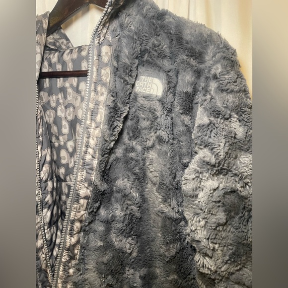 The North Face Kids' Mossbud Swirl Reversible Water Repellent Hooded Jacket XL - Picture 10 of 10